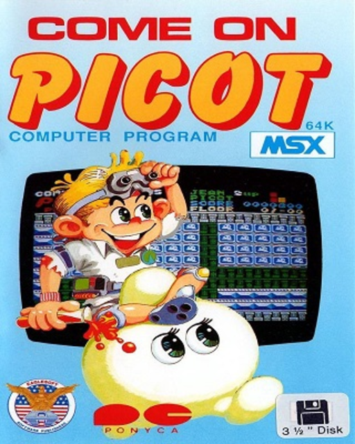 Come On Picot box art for MSX